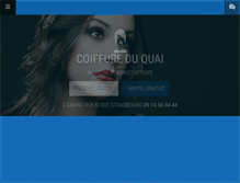 Tablet Screenshot of coiffure-du-quai.com